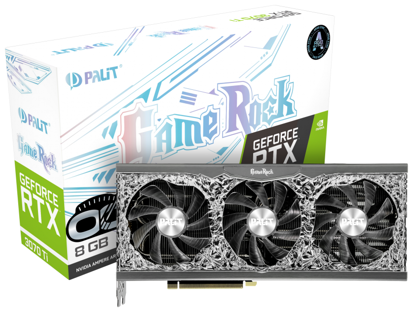 Видеокарта PALIT RTX3070Ti GAMEROCK OC 8G (NED307TT19P2-1047G) Казахстан