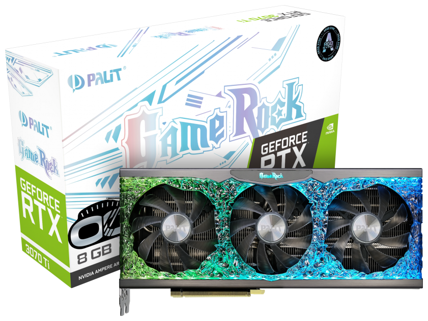 Видеокарта PALIT RTX3070Ti GAMEROCK OC 8G (NED307TT19P2-1047G) Казахстан