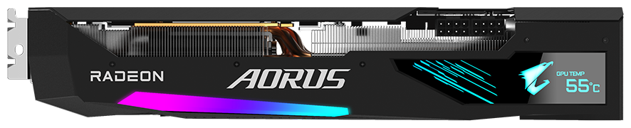 Картинка Видеокарта GIGABYTE Radeon RX 6800 XT AORUS MASTER 16G (GV-R68XTAORUS M-16GD)