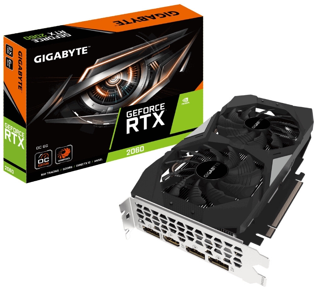 Видеокарта GIGABYTE GV-N2060OC-6GD (GVN2060O6-00-G2) заказать