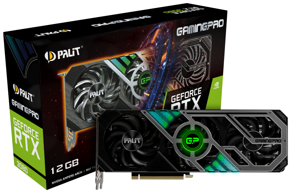 Видеокарта PALIT RTX3080 GAMINGPRO 12G (NED3080019KB-132AA) (NED3080019KB-132AA) Казахстан