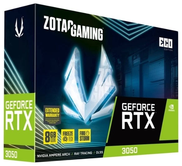 Фотография Видеокарта Express 8 GB ZOTAC GAMING RTX 3050 ECO (ZT-A30500K-10M)