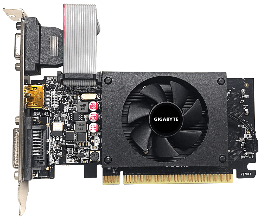 Видеокарта GIGABYTE GeForce GT710 Low Profile 2GB DDR5 64bit (GV-N710D5-2GIL)