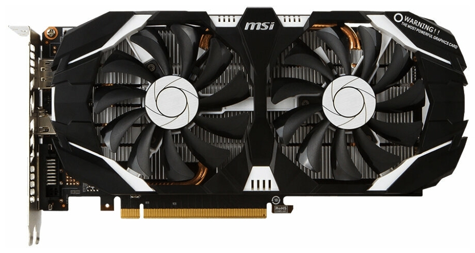 Видеокарта MSI GeForce GTX 1060 6GT OCV1 PCI-E 6Gb GDDR5 192bit DVI-DHDMIDP