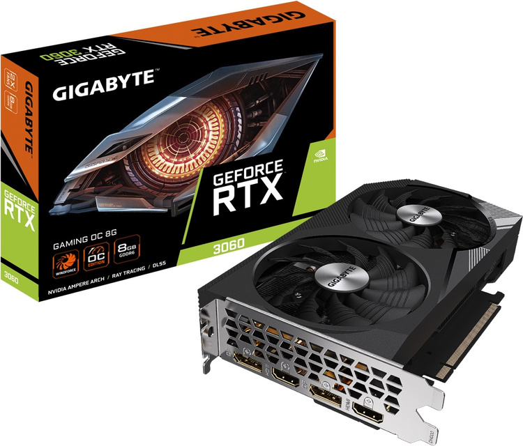 Купить Видеокарта GIGABYTE GV-N3060 GAMING OC-8GD