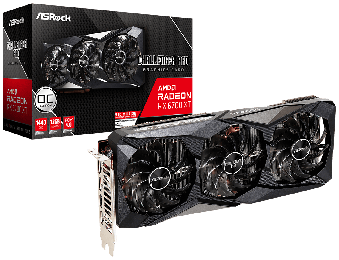 Цена Видеокарта ASRock RX 6700XT CLP 12GB OC (RX6700XT CLP 12GO) HDMI/3DP GDDR6/192bit