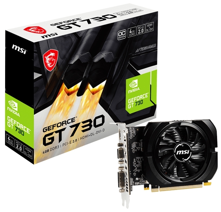 Фото Видеокарта MSI GeForce GT 730 (N730K-4GD3/OCV1)