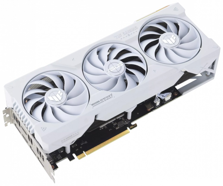 Фото Видеокарта ASUS GeForce RTX4070Ti SUPER OC GDDR6X 16GB (TUF-RTX4070TIS-O16G-WHITE-GAMING)