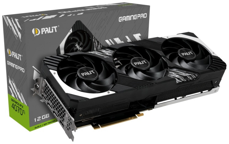 Картинка Видеокарта PALIT RTX4070Ti GAMINGPRO 12GB (NED407T019K9-1043A)