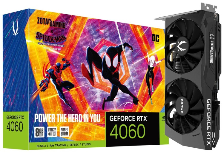 Картинка Видеокарта PCI Express 8 GB ZOTAC GAMING RTX 4060 OC (ZT-D40600P-10SMP)