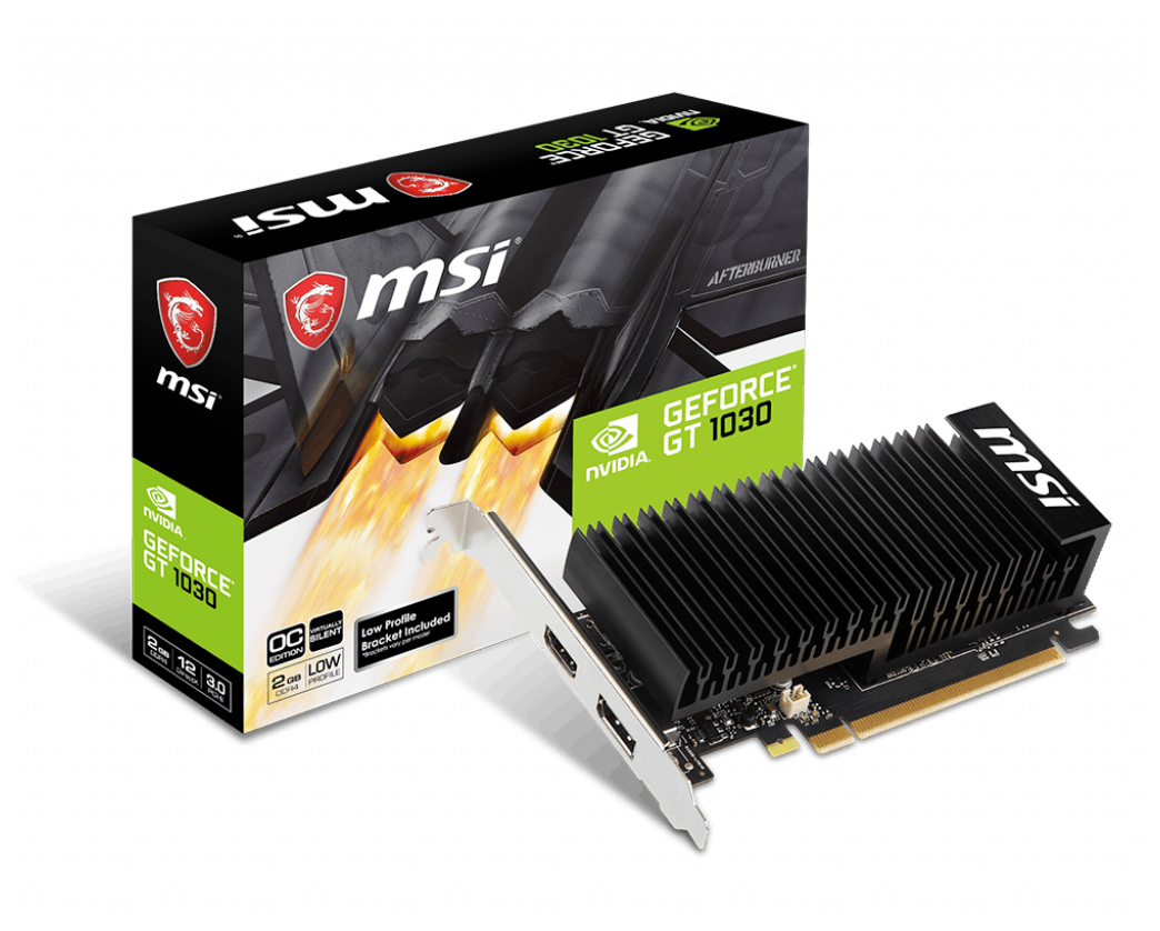Цена Видеокарта MSI GeForce GT 1030 (GT 1030 2GHD4 LP OC)