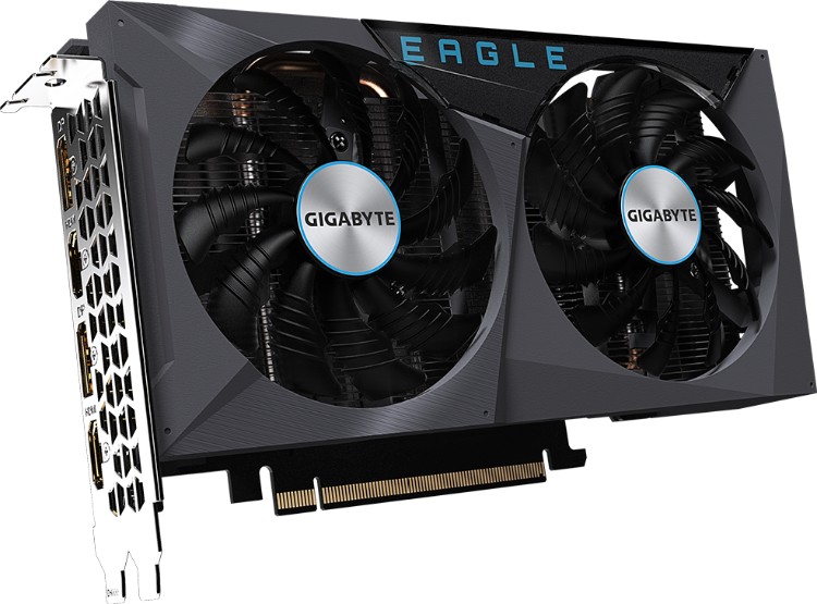 Фотография Видеокарта GIGABYTE (GV-N3050EAGLE-8GD) RTX3050 EAGLE 8G