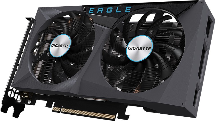 Картинка Видеокарта GIGABYTE (GV-N3050EAGLE-8GD) RTX3050 EAGLE 8G