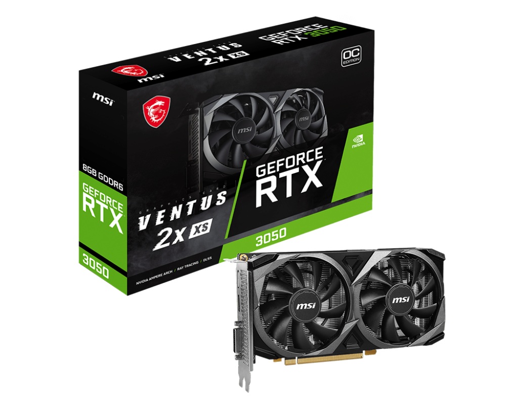 Видеокарта MSI GeForce RTX3050 VENTUS 2X 8G OC GDDR6