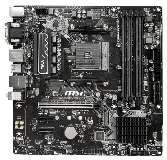 Материнская плата MSI B450M PRO-VDH MAX