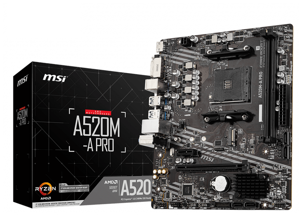 Цена Материнская плата MSI A520M-A PRO