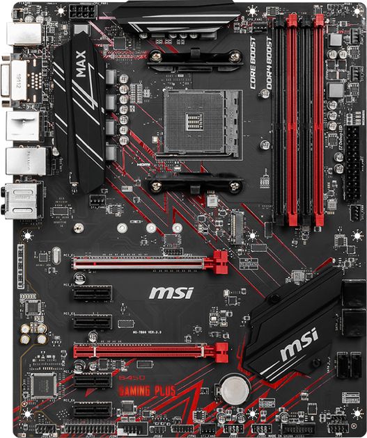 Материнская плата MSI B450 GAMING PLUS MAX