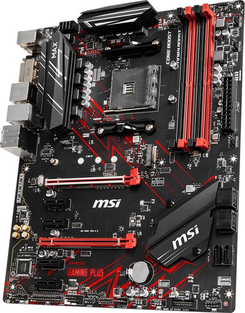 Фотография Материнская плата MSI B450 GAMING PLUS MAX