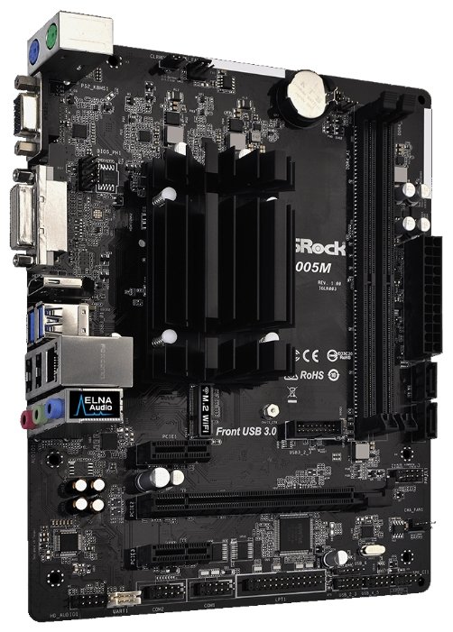 Фотография Материнская плата с процессором ASRock J4005M