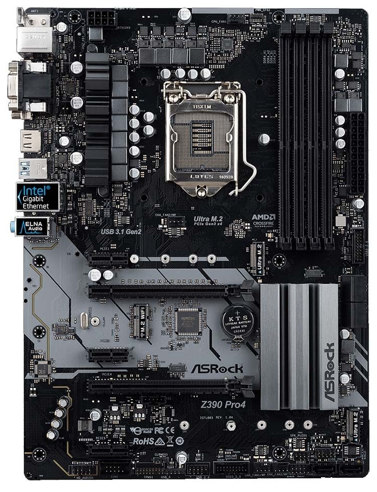 Материнская плата ASRock Z390 PRO4 (4717677336733)