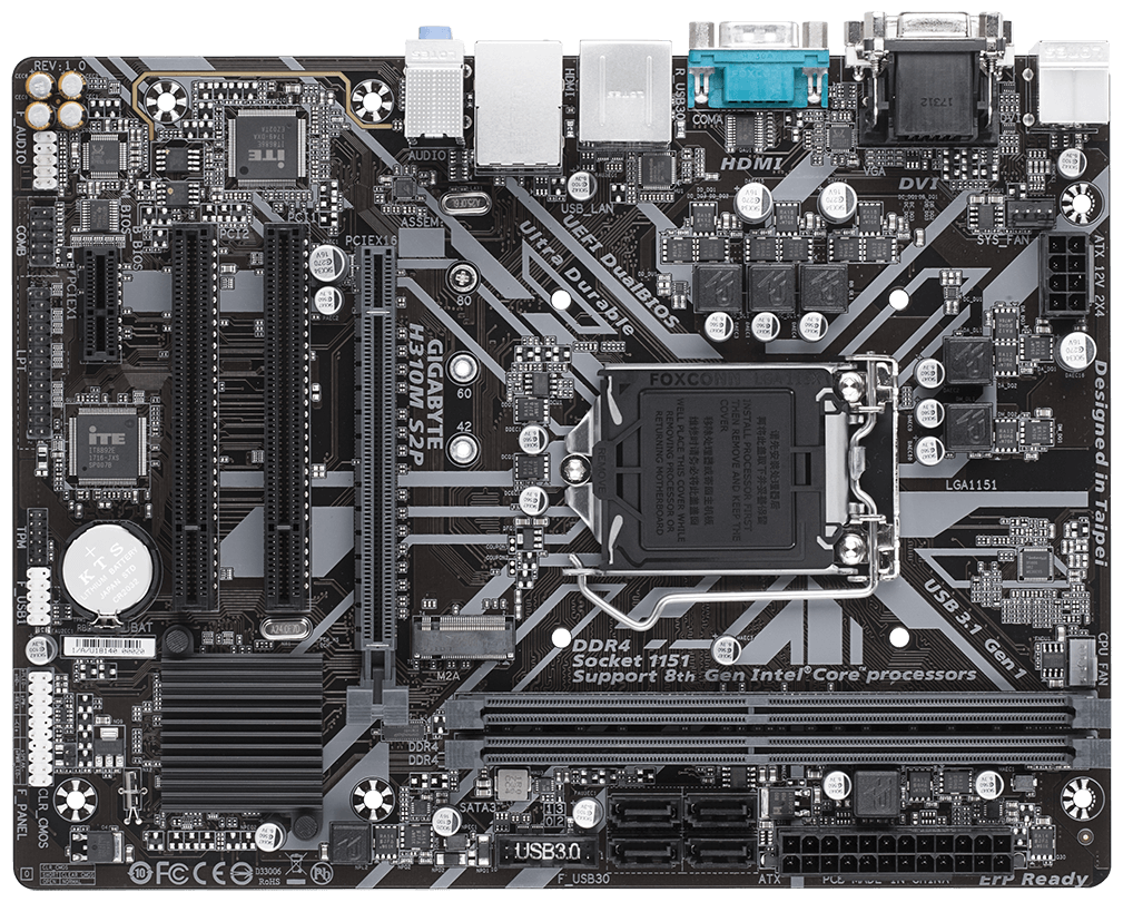 Материнская плата GIGABYTE H310M S2P (4719331804473)