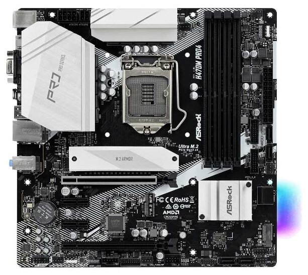 Материнская плата ASRock H470M PRO4