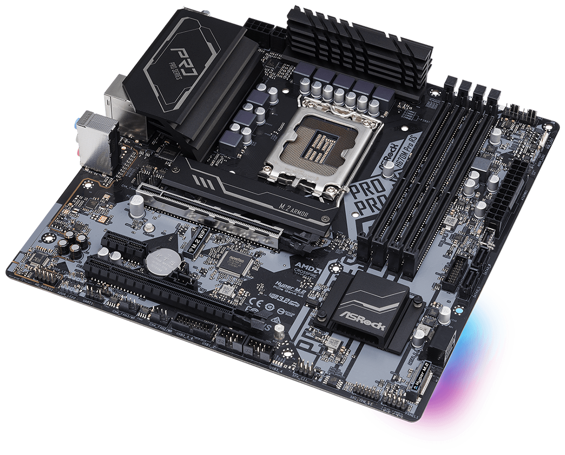 Фото Материнская плата ASRock H670M PRO RS