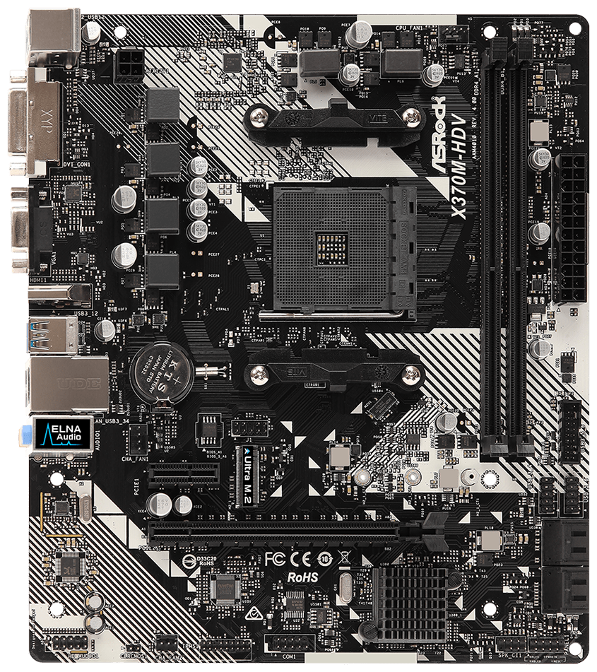 Материнская плата ASRock X370M-HDV R4.0