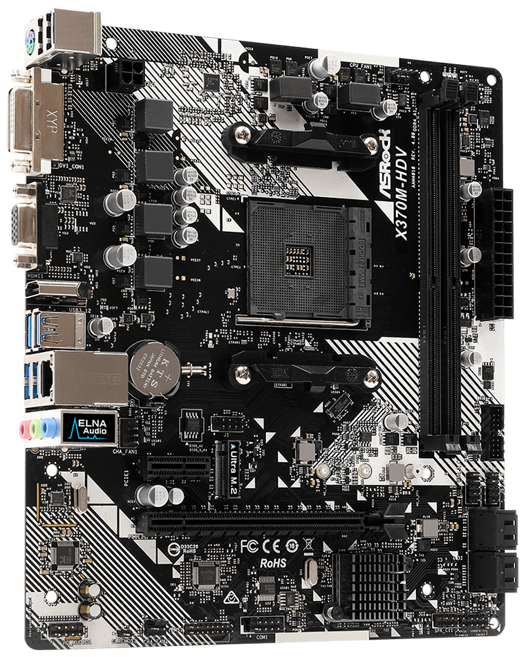 Фотография Материнская плата ASRock X370M-HDV R4.0