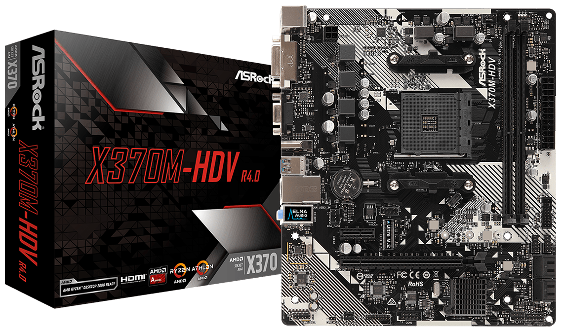 Цена Материнская плата ASRock X370M-HDV R4.0