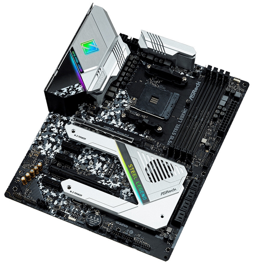 Фото Материнская плата ASRock X570 STEEL LEGEND (4717677338904)