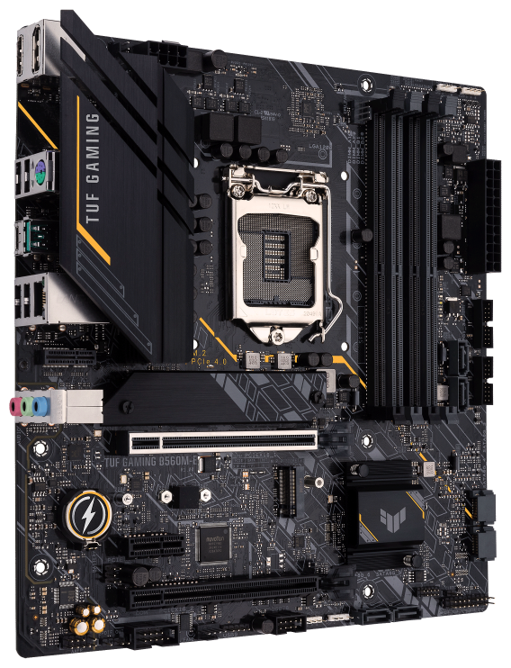 Фото Материнская плата ASUS TUF GAMING B560M-E 4DDR4 2PCIx16 PCIx1