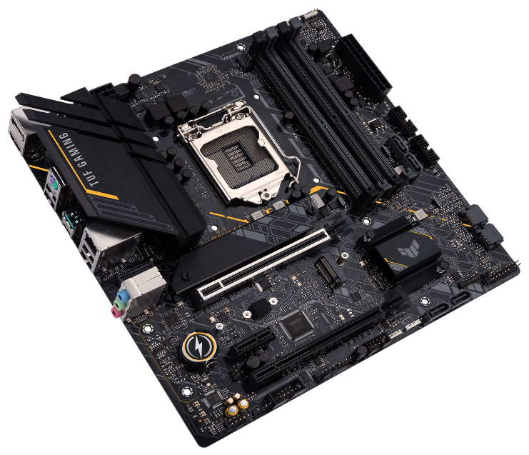 Картинка Материнская плата ASUS TUF GAMING B560M-E 4DDR4 2PCIx16 PCIx1