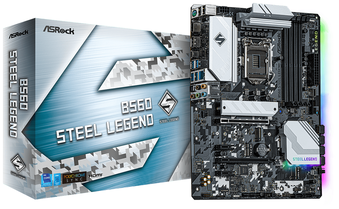 Цена Материнская плата ASRock B560 STEEL LEGEND 4DDR4