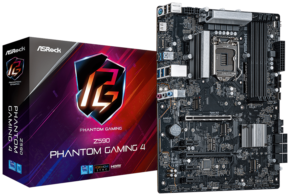 Цена Материнская плата ASRock Z590M PHANTOM GAMING 4