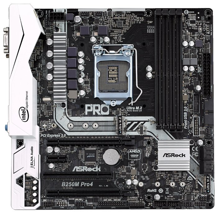 Материнская плата ASRock B250M PRO4