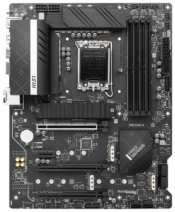 Материнская плата MSI iZ690 (DP+HDMI2.5GNIC) MSI PRO Z690-A 4DDR5 3PCIx16 1PCIx1