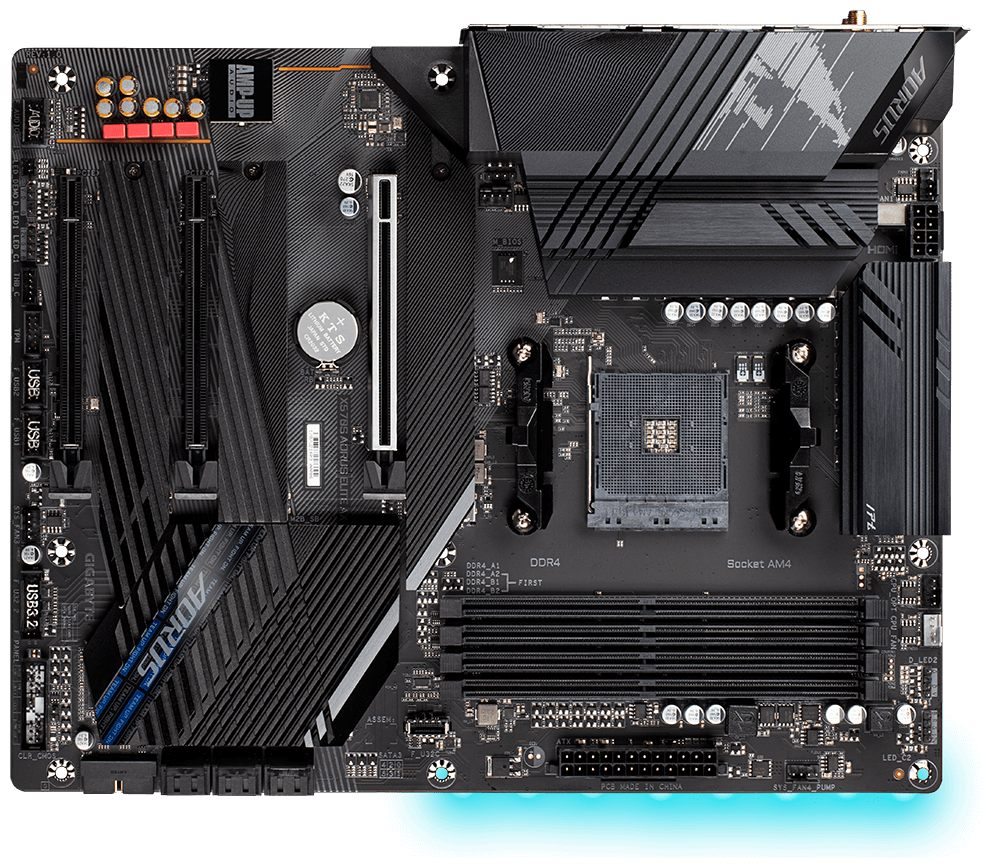 Фотография Материнская плата GIGABYTE X570S AORUS ELITE AX