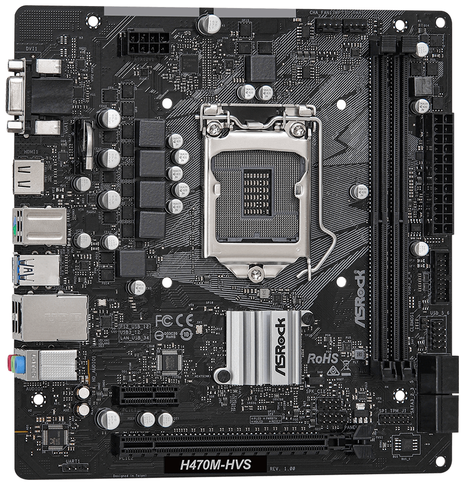 Фото Материнская плата ASRock H470M-HVS