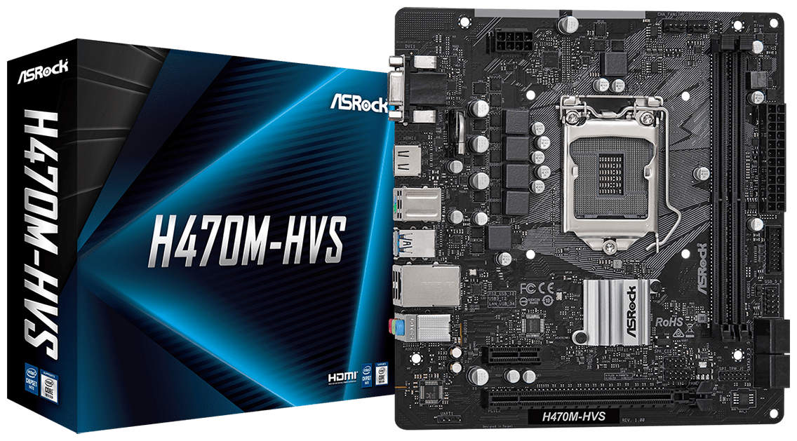 Цена Материнская плата ASRock H470M-HVS