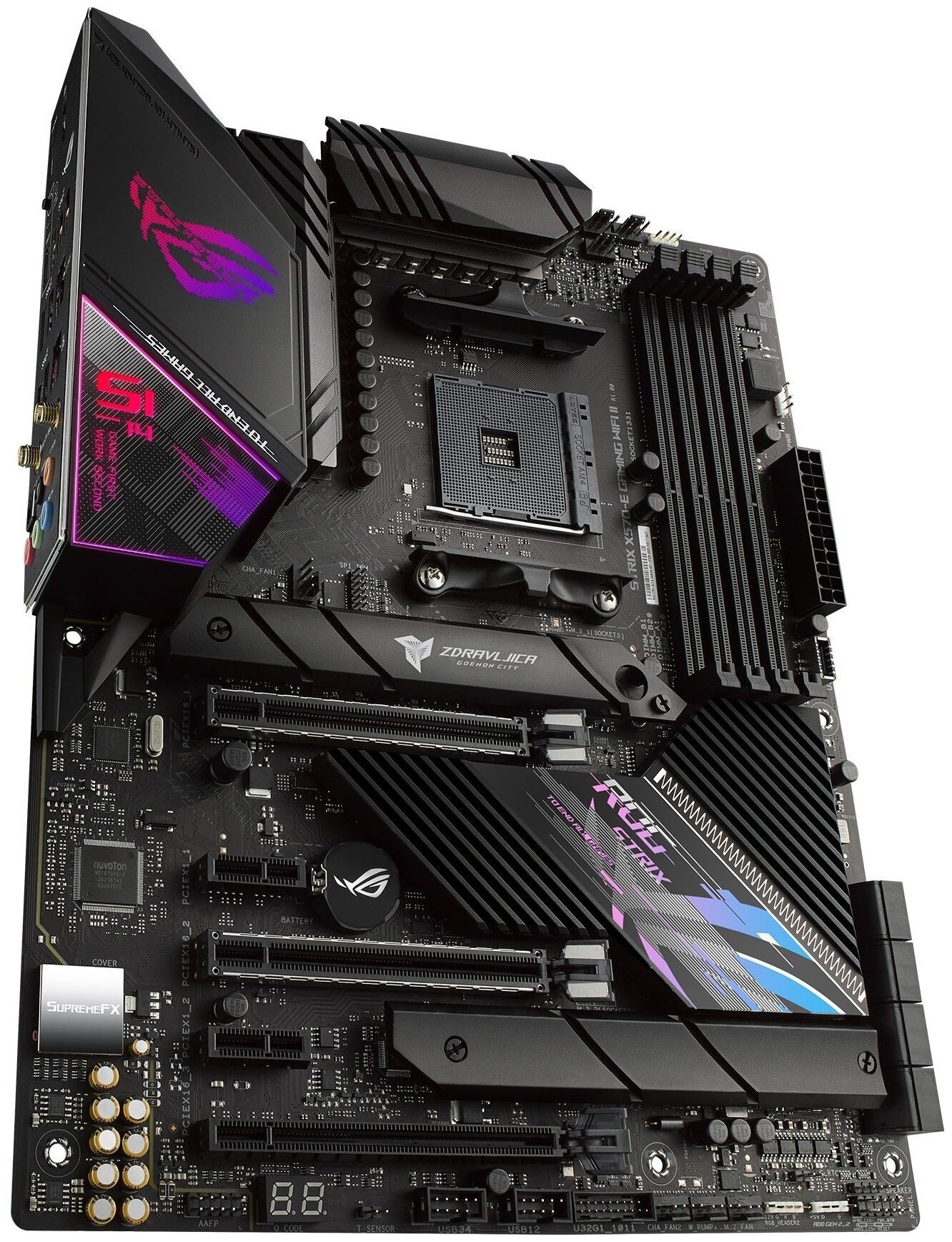 Картинка Материнская плата ASUS ROG STRIX X570-E GAMING WI-FI II