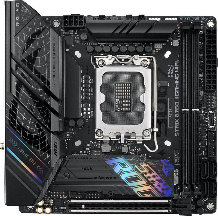 Фото Материнская плата ASUS ROG STRIX B760-I GAMING WIFI LGA1700 2xDDR5