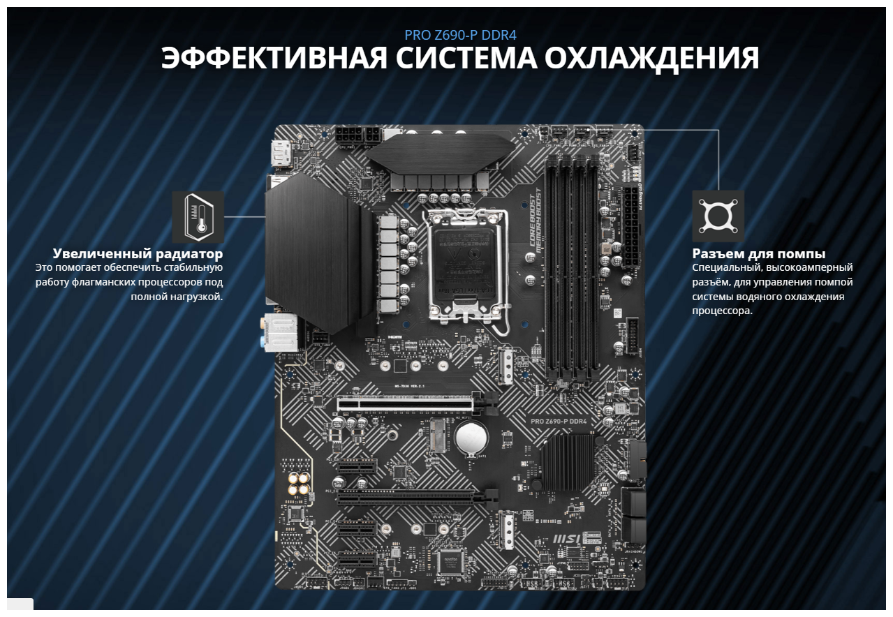 Материнская плата MSI PRO Z690-P DDR4 заказать