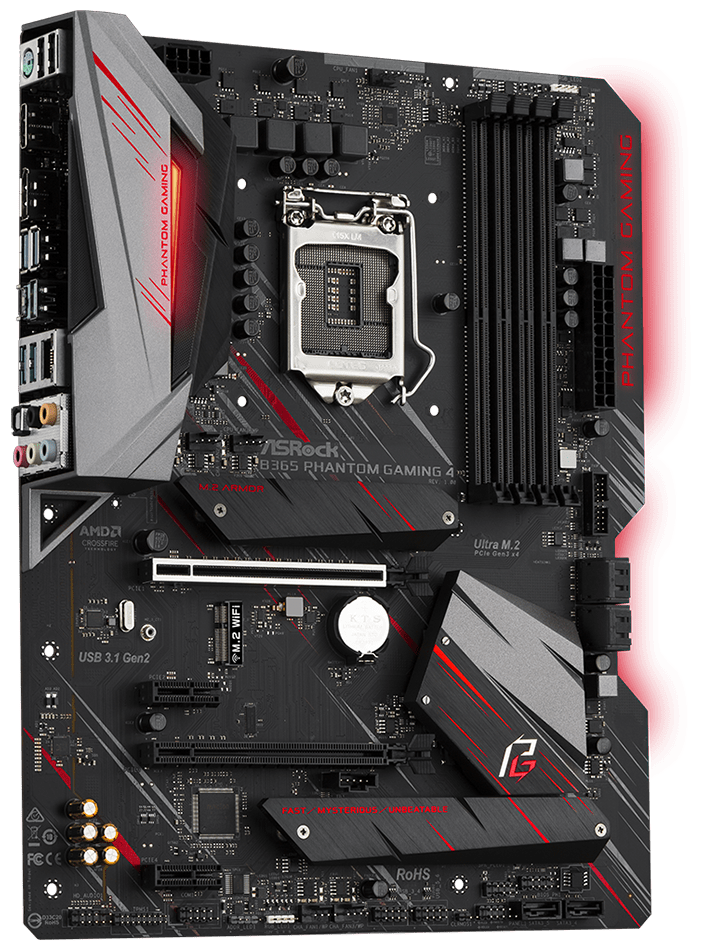 Фотография Материнская плата ASRock B365 PHANTOM GAMING 4 (4717677338034)