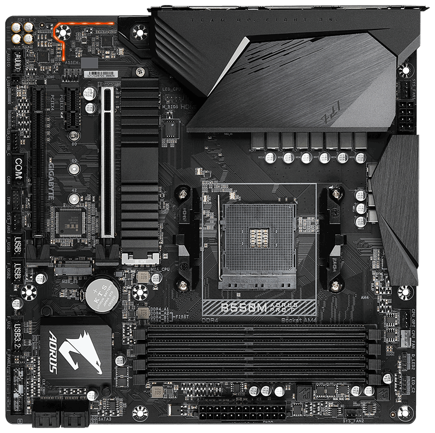 Материнская плата GIGABYTE B550M AORUS PRO-P