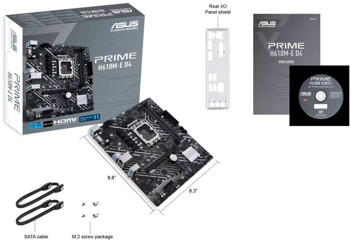 Материнская плата ASUS PRIME H610M-E D4 заказать