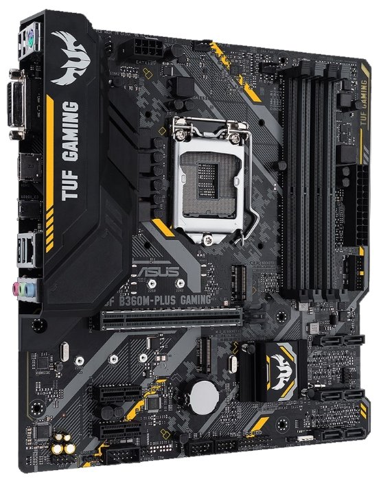 Фото Материнская плата ASUS TUF B360M-PLUS GAMING (TUF B360M-PLUS GAMING)