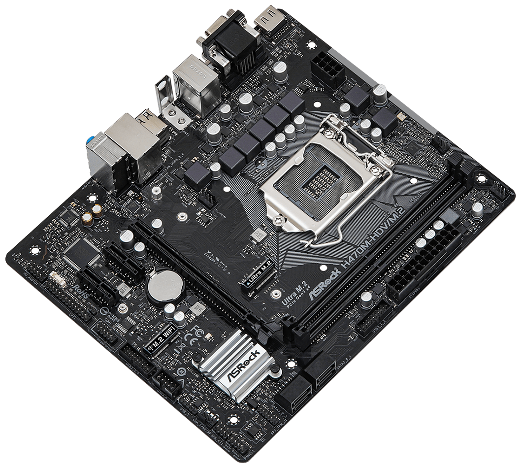 Фото Материнская плата ASRock H470M-HDV/M.2