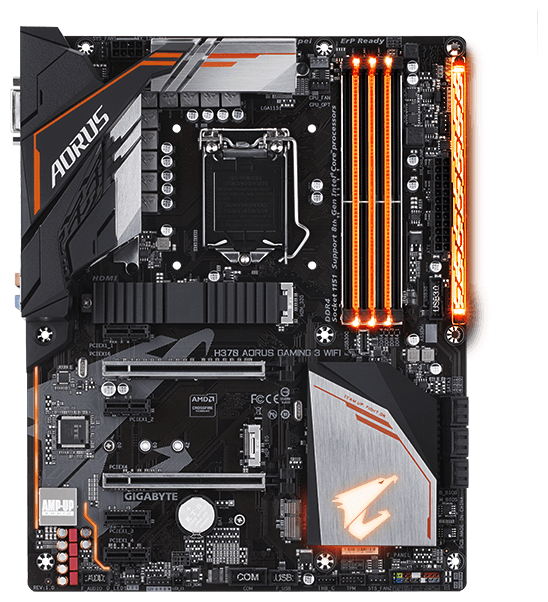 Материнская плата GIGABYTE H370 AORUS Gaming 3 WIFI