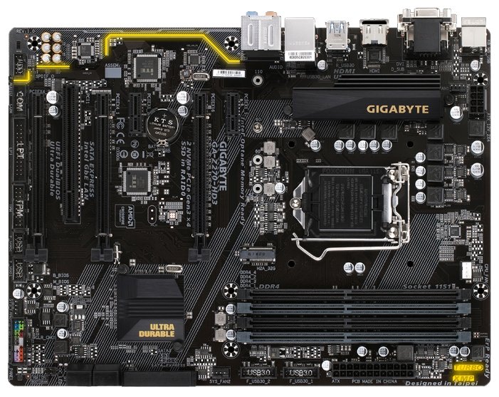 Материнская плата GIGABYTE GA-Z270-HD3